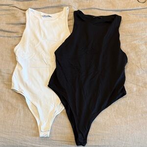 Zara Black and White Bodysuits